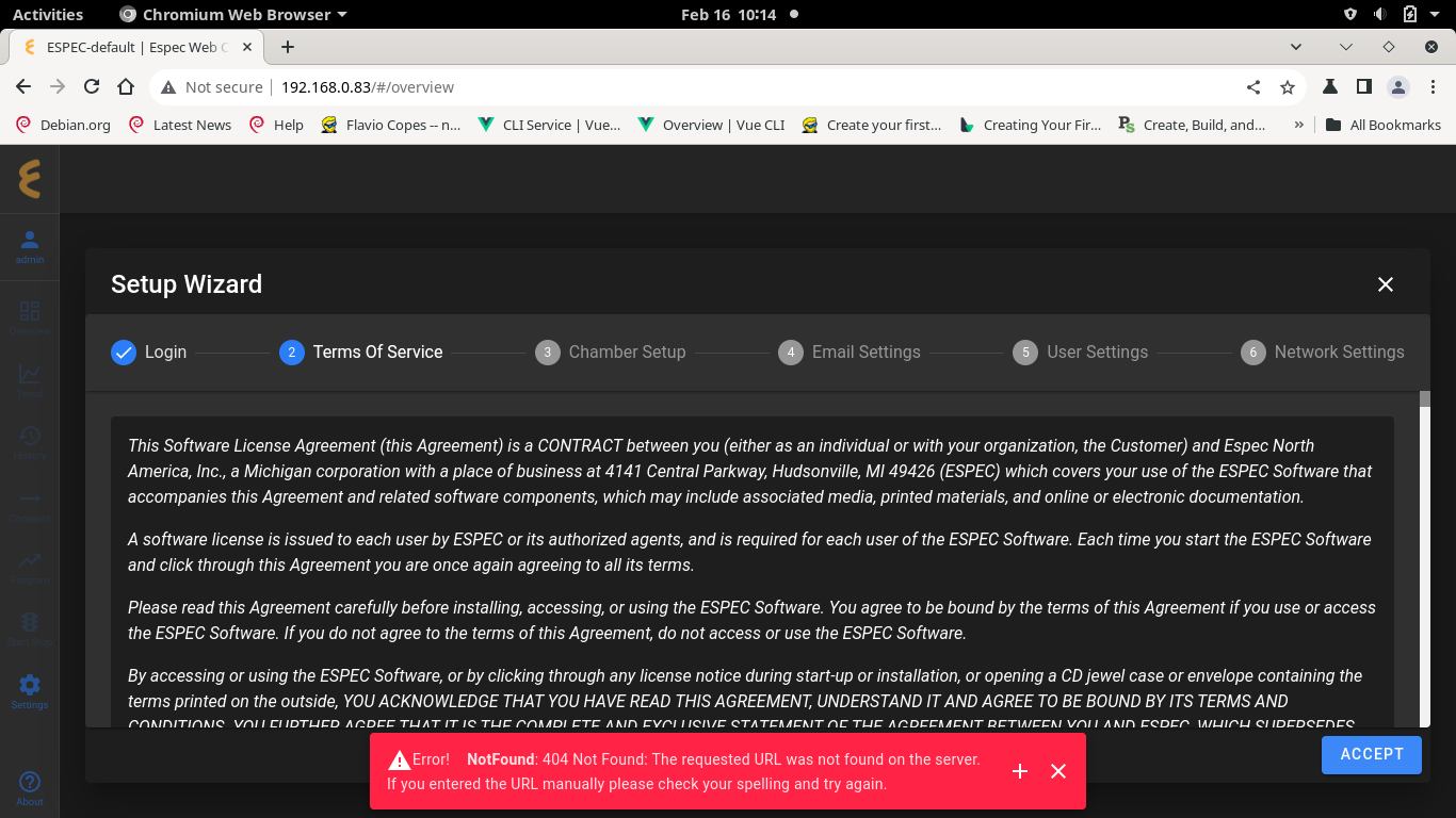 Accept the Terms of Service
