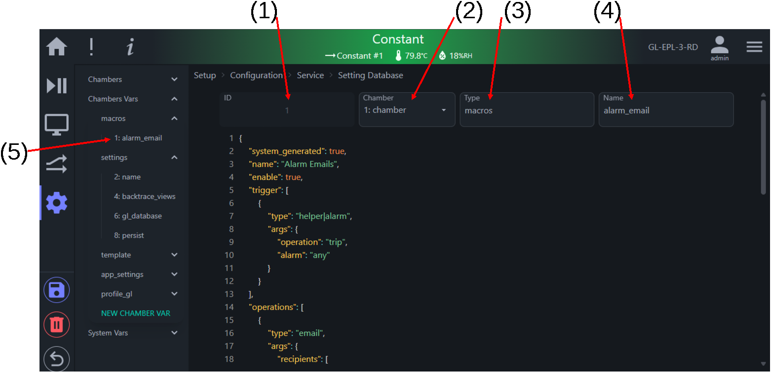 Example of macros setting file