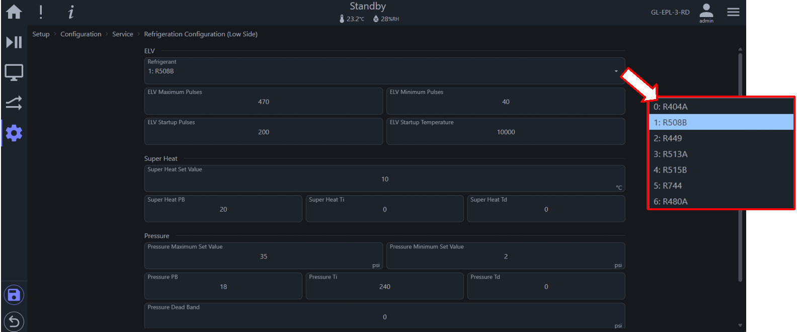 Low-side system refrigeration configuration options